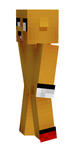 Brown skin: body, left side render