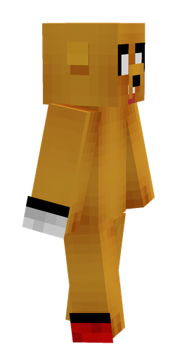 Brown skin: body, right side render