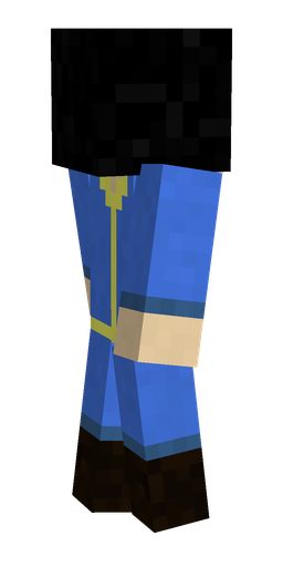 Black skin: body, left side render