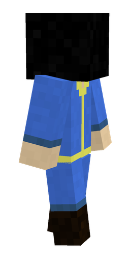 Black skin: body, right side render