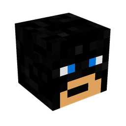 Black skin: head render