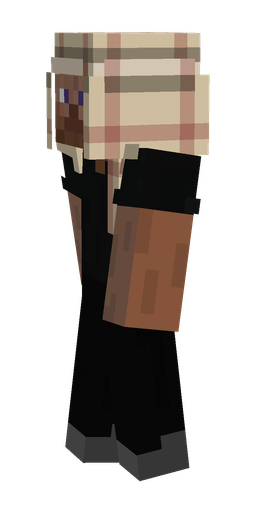 Black skin: body, left side render