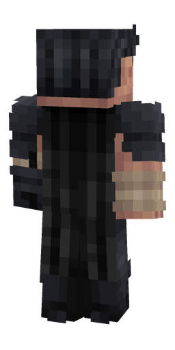 Black skin: body, back render