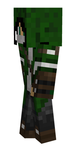 Black skin: body, left side render