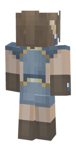 Blue skin: body, back render