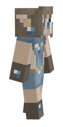 Blue skin: body, right side render