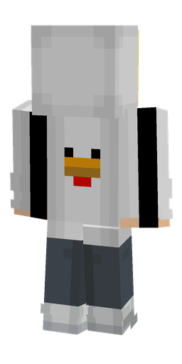 Black skin: body, back render