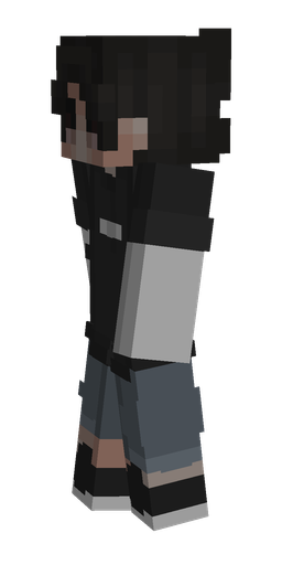 Black skin: body, left side render
