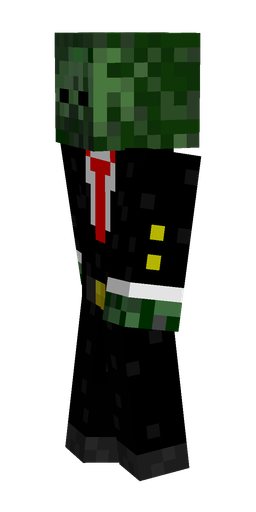 Black skin: body, left side render