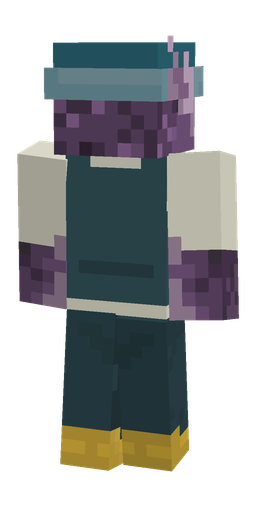 Blue skin: body, back render