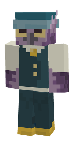 Blue skin: body, front render