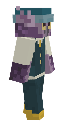 Blue skin: body, right side render