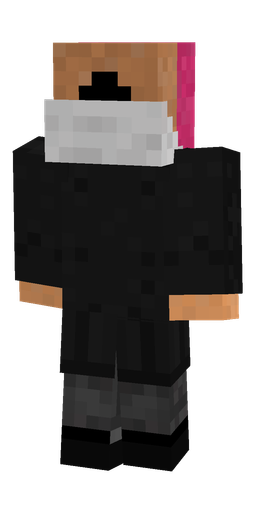 Black skin: body, back render