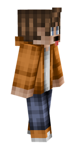 Blue skin: body, right side render