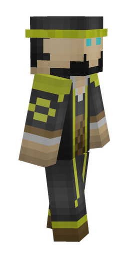 Black skin: body, right side render