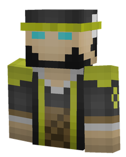 Black skin: bust render