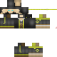 Black skin: raw texture render