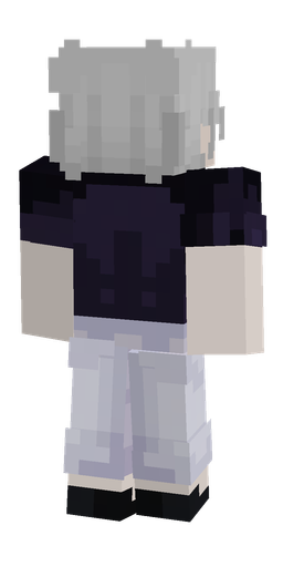 Blue skin: body, back render
