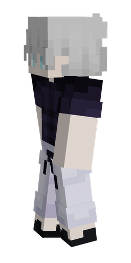 Blue skin: body, left side render