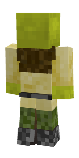 Black skin: body, back render