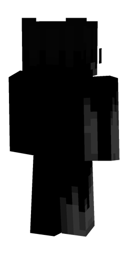 Black skin: body, back render