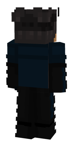 Black skin: body, back render