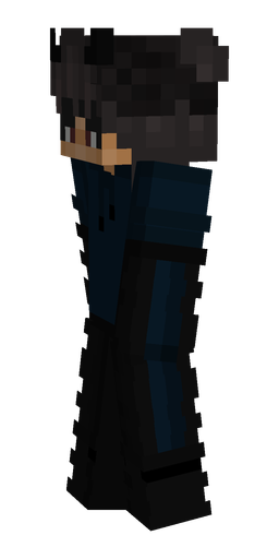 Black skin: body, left side render