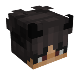 Black skin: head render