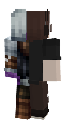 Black skin: body, back render