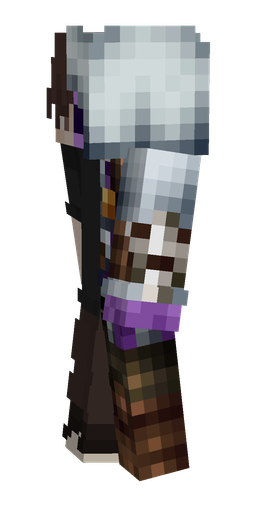 Black skin: body, left side render