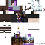 Black skin: raw texture render