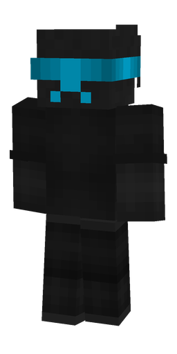 Black skin: body, back render