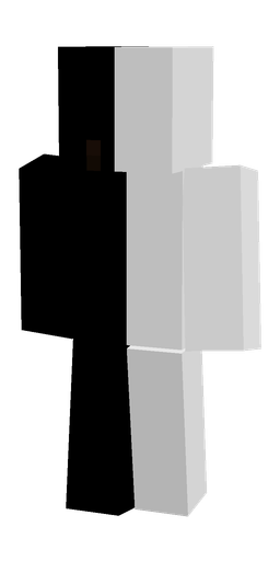 Black skin: body, back render
