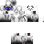 Black skin: raw texture render