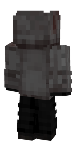 Black skin: body, back render