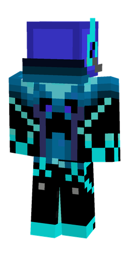 Black skin: body, back render