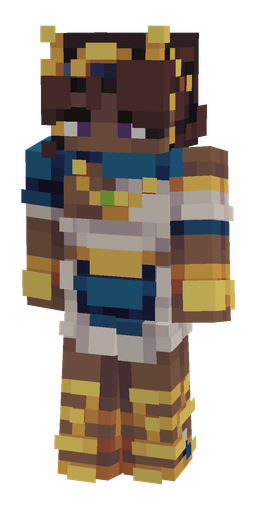 Blue skin: body, front render