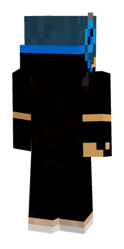 Black skin: body, back render
