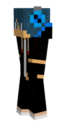 Black skin: body, left side render