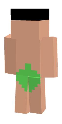 Black skin: body, back render