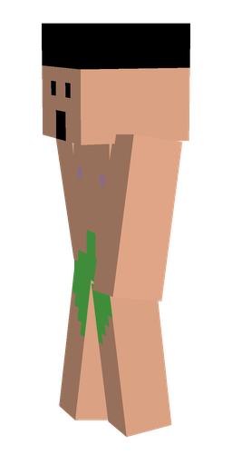 Black skin: body, left side render