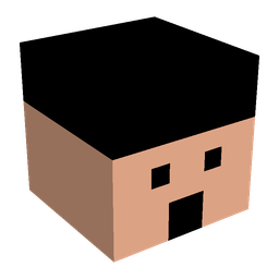 Black skin: head render