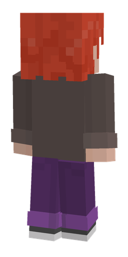 Black skin: body, back render