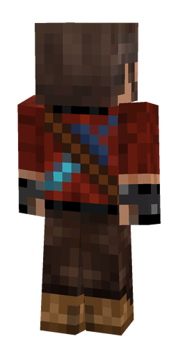 Black skin: body, back render