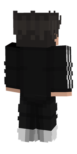 Black skin: body, back render