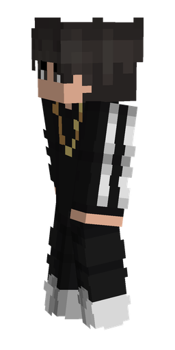 Black skin: body, left side render