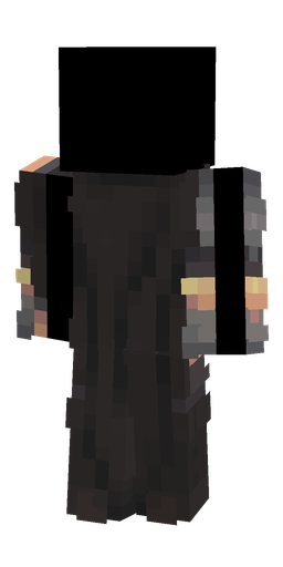 Black skin: body, back render
