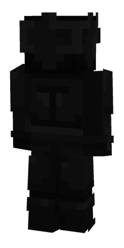 Black skin: body, back render