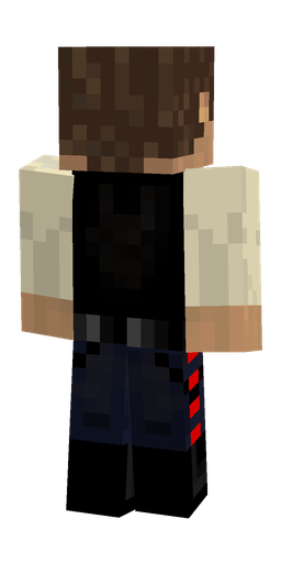 Black skin: body, back render