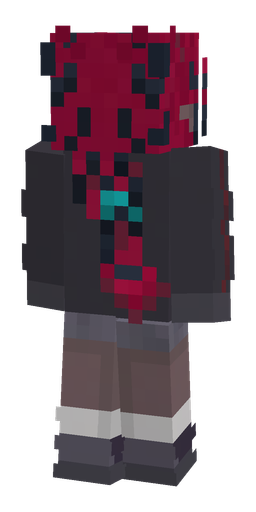 Black skin: body, back render